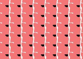 Vector texture background, seamless pattern. Hand drawn, red, black, white colors.