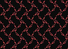Vector texture background, seamless pattern. Hand drawn, black, red colors.