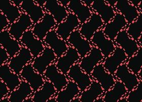 Vector texture background, seamless pattern. Hand drawn, black, red colors.