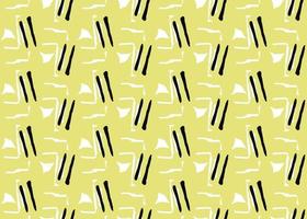Vector texture background, seamless pattern. Hand drawn, yellow, white, black colors.