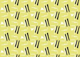 Vector texture background, seamless pattern. Hand drawn, yellow, white, black colors.