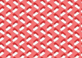 Vector texture background, seamless pattern. Hand drawn, red, white colors.