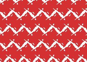 Vector texture background, seamless pattern. Hand drawn, red, white colors.