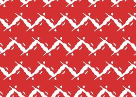 Vector texture background, seamless pattern. Hand drawn, red, white colors.