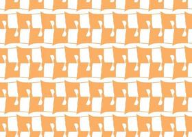 Vector texture background, seamless pattern. Hand drawn, orange, white colors.
