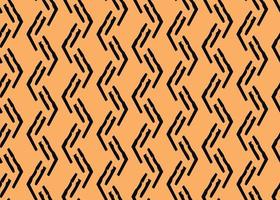 Vector texture background, seamless pattern. Hand drawn, orange, black colors.