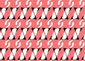 Vector texture background, seamless pattern. Hand drawn, red, black, white colors.