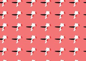 Vector texture background, seamless pattern. Hand drawn, red, black, white colors.