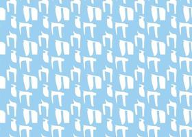 Vector texture background, seamless pattern. Hand drawn, blue, white colors.