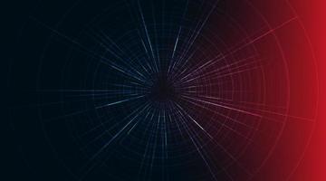 Red and Blue Hyperspace speed motion on Blue background,warp and expanding movement concept,vector Illustration. vector