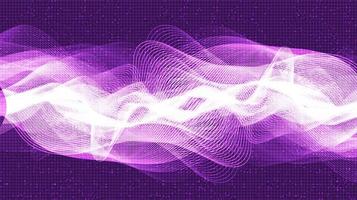 Onda de sonido digital moderna con fondo ultravioleta, tecnología y concepto de onda de terremoto, diseño para la industria de la música, vector, Ilustración. vector