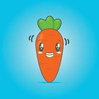 vector de personaje de zanahoria