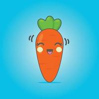 vector de personaje de zanahoria
