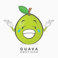 diseño de vector de personaje de guayaba