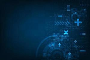 Vector background of scientific and technological system for calculating complex data.