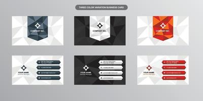 Modern Geometrical Business Card Collection vector