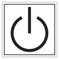 Stand-By Symbol Sign, Vector Illustration, Isolate On White Background Label. EPS10