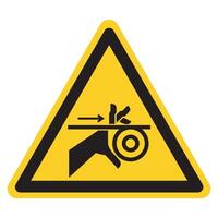 Hand Entanglement Belt and Rollers Symbol Sign, Vector Illustration, Isolate On White Background Label .EPS10