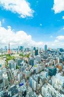 Tokyo city skyline in Japan photo