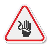 Electrical Shock Electrocution Symbol Sign, Vector Illustration, Isolate On White Background Label .EPS10