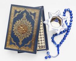 primer plano, año nuevo islámico, concepto, con, libro del corán