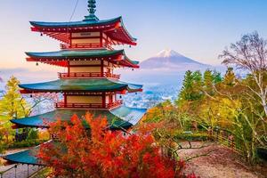 Mt. Fuji with Chureito pagoda photo