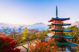 Mt. Fuji with Chureito pagoda photo