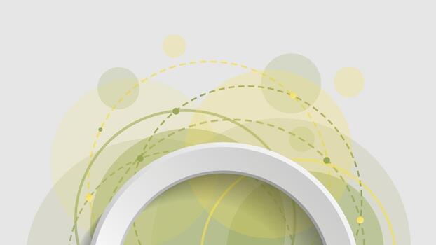 Abstract geometric background with green gradient circle on white background vector