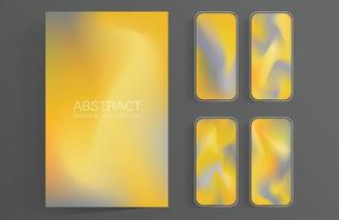 Abstract colorful gradient screens set background for mobile phones and mobile app and tablet vector