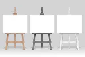 Blank canvas on display Royalty Free Vector Image