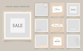 social media template banner blog fashion sale promotion. vector