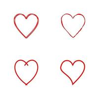 Love icon logo design template vector