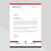 minimalist simple letterhead template mock up vector