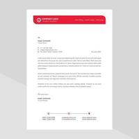 Modern company letterhead Free Vector