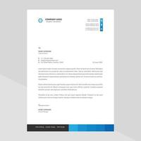 Abstract corporate professional letterhead template design vector