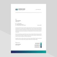 Elegant letterhead template design in minimalist style vector