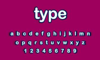 type text alphabet vector