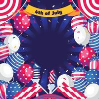 4th of July Background vector