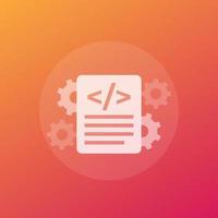 code optimization icon, transparent vector