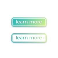 buttons for web, learn more vector