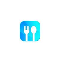 Food icon for apps and web vector