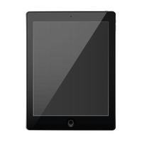 Tablet black isolated vector