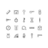 Measuring Instrument Icon set Vector