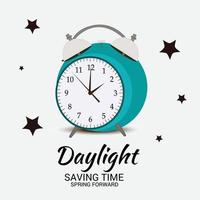 Vector illustration of a Background for Daylight Saving Time Summer Fall Back and Spring Forward.