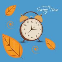 Vector illustration of a Background for Daylight Saving Time Summer Fall Back and Spring Forward.