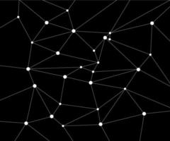 Molécula de fondo gráfico geométrico y comunicación. complejo de big data con compuestos. telón de fondo de perspectiva. visualización de datos digitales. ilustración vectorial cibernética científica. vector