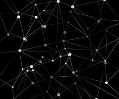 Geometric graphic background molecule and communication. Big data complex with compounds. Perspective backdrop. Digital data visualization. Scientific cybernetic vector illustration.