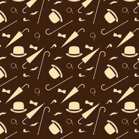 Retro stuff seamless pattern vector