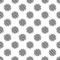 Polka dot stripe Seamless Pattern white vector