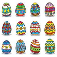 Easter Eggs vector illustration colorful